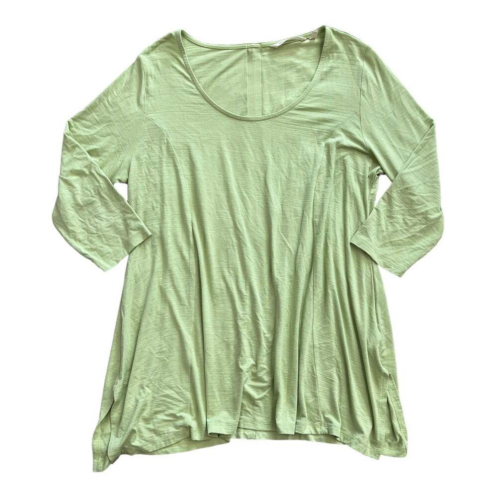 Soft Surroundings Green Larissa Tunic Top L